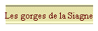 Les gorges de la Siagne